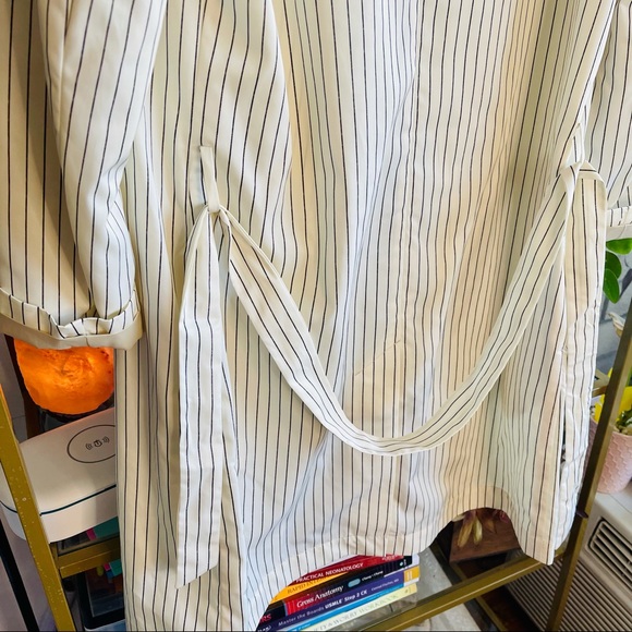 NWT GANT RUGGER Coat (Offwhite Pinstripe) - Picture 11 of 14